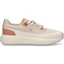 Calvin Klein Kadın  Bej Logolu Sneaker