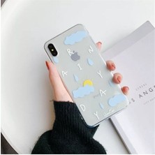 Aksesuar Xiaomi Mi 9 Se Yağmur Damlası Desenli Şeffaf Kılıf