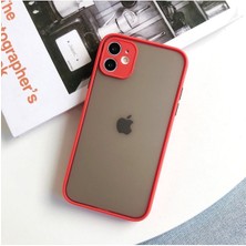 Aksesuar Apple iPhone x Kenarları Renkli Kamera ve Lens Korumalı Kılıf