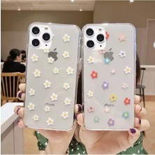 Aksesuar Xiaomi Mi 9 Lite Minik Papatya Desenli Şeffaf Kılıf