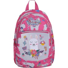 Anaokul Sırt Çantası Kız Ortopedik Astarlı Su Geçirmez 5 6 7 Yaş Lama Pembe
