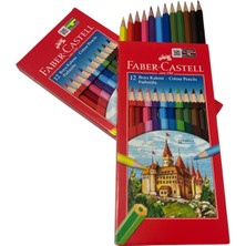 Faber Castel Kuru Boya 12 Renk Tamboy