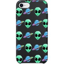 Aksesuar Xiaomi Mi Max 3 Uzaylı ve Satürn Desenli Silikon Kılıf