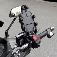 Gm3 Gidona Bağlanan Motosiklet Telefon Tutucu Bisiklet /Elektrikli Scooter Uyumlu 360° Yatay Dikey Kullanım