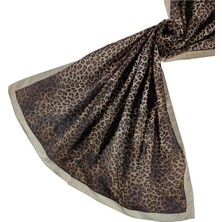 Enba Soft Pamuklu Leopar Desenli Şal 75X190 cm
