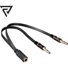 Radion CA-4642 Siyah 3.5mm Kulaklık ve Mikrofon Birleştirici