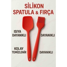 4lü Silikon Kaşık Spatula Seti Large Boy Yanmaz Yapışmaz