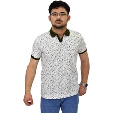 Erkek Polo Yaka Baskılı Pike Tişört 10600 BGL-ST04539