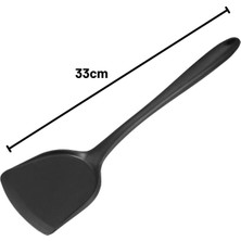 Geniş Uçlu Silikon Spatula – Ultra Sert, Yüksek Isıya Dayanıklı ve Yapışmaz