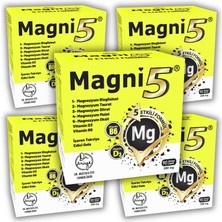 Dr. Müye Magnezyum 5 Etkili Form 450 Kapsül B6 D3 Vit Magni5 Bisglisinat Taurat Sitrat Malat 5'li Aile Seti