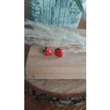 Çelik 2 Li Kız Çocuk/ Bebek Küpesi Kiraz Çilek Yeni Sezon