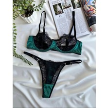 Lavia Fiore Saten Dantel Detaylı Bralet Takım
