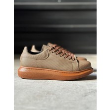 Up Shop Knack Yüksek Taban Günlük Ayakkabı Tırtıklı 041 Taba
