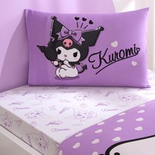 Taç Lisanslı Kuromi Tek Kişilik Pamuk Nevresim Takımı