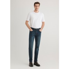 Mavi Marcus Mavi Premium Puslu Koyu Mavi Jean Pantolon 0035128946