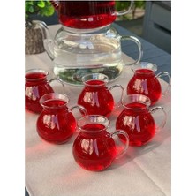 ForWhat Büro Ev Ofis Içecek Keyfi Için 6ADET Borosilikat Cam Bardak Seti