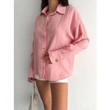 Çizgili Oversize Gömlek