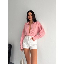 Çizgili Oversize Gömlek
