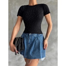 Taş Baskılı Kaş Korse Bluz