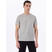 Fabrika Bisiklet Yaka Flamlı Yeşil Erkek T-Shirt F5SM-TST 2730