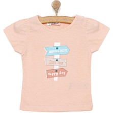 Hellobaby Basic Yazı Baskılı  Tshirt Kız Bebek