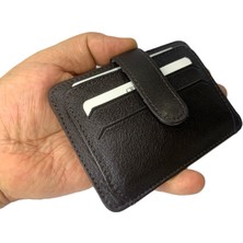 Self Leather Kartlık Cüzdan Hakiki Deri Koyu Kahve