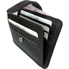Self Leather Kartlık Cüzdan Hakiki Deri Koyu Kahve