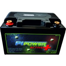 Pipower Active Plus 12V 12AH Lithium Lifepo4 Lityum Motosiklet Aküsü