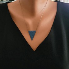 925 Ayar Gümüş Piramit Kolye