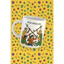 Tontilika Kartura Koleksiyonu – Tarot Asa Beşlisi Kartı Özel Tasarım Kupa Bardak