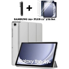 Samsun Galaxy Tab A9 Plus X210 Uyumlu Tablet Kılıfı Ekran Koruyucu Dokunmatik Kalem Seti