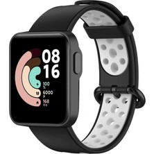 Xiaomi Redmi Watch 2 Lite Krd-02 Uyumlu Kordon Zore - Siyah-Beyaz