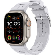 Ardemix Watch Ultra 49MM Krd-92 Uyumlu Kordon Zore - Mavi Açık