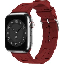 Ardemix Watch 7 45MM Krd-92 Uyumlu Kordon Zore - Koyu Kırmızı