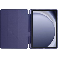 Ardemix Samsung Galaxy Tab A9 Kılıf Uyumlu Zore Tri Folding Kalem Bölmeli Standlı Kılıf-Rose Gold