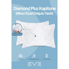 Antialerjik Vakumlu Fermuarlı Yıkanabilir Diamon Plus Kapitone Yastık 50 x 70  cm  800 gr