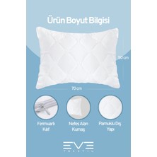 Antialerjik Vakumlu Fermuarlı Yıkanabilir Diamon Plus Kapitone Yastık 50 x 70  cm  800 gr