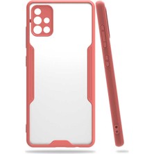 Ardemix Samsung Galaxy A71 Kılıf Ardx Parfe Kapak-Pembe