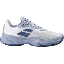 Babolat Jet Mach 3 All Court Erkek Tenis Ayakkabısı Beyaz Silikon Taban ile Günlük Kullanıma Uygun
