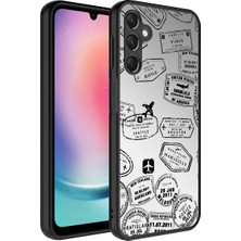 Galaxy A24 Kılıf Aynalı Desenli Kamera Korumalı Parlak Ardx Mirror Kapak-Seyahat