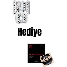 Kablosuz (3 Modlu)  24.000DPI Oyuncu Mouse PAW3311 Sensör Şarj Istasyonlu Grip Tape ve Skatez Hediye