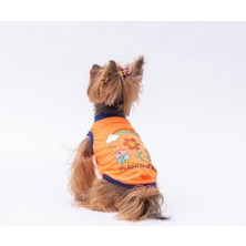 Neon Turuncu Be Kind Kedi Köpek Tişörtü - Kedi Köpek Kıyafeti