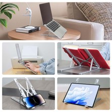 Cocoloco Home Laptop Yükseltici Ayarlanabilir Alüminyum Tablet Notebook Tutucu Stand Taşınabilir Kılıf Hediyeli