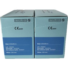 Hualong Akupunktur Iğnesi Kuru Iğne 0,25X25 mm  200LÜK Paket 400 Adet 2 Kutu
