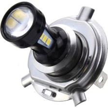 Stellar3 H4 Motosiklet 3030 LED Hi-Lo Işın Far Başkanı Işık Lambası Ampul 6500K 12-24V (Yurt Dışından)