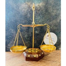 MYK Hediye ve Sanat Atölyesi Hakim Savcı Avukat Hediyesi Adalet Terazi Pirinç Hassas Terazi