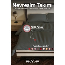Ranforce Çarşaflı Yastık Ve Yorgan Kılıflı Çift Kişilik Nevresim Takımı 200x220 Cm