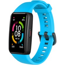 Ardemix Huawei Band 6 Uyumlu Krd-47 Uyumlu Kordon Zore - Mavi