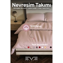 Ranforce Çarşaflı Yastık Ve Yorgan Kılıflı Çift Kişilik Nevresim Takımı 200x220 Cm