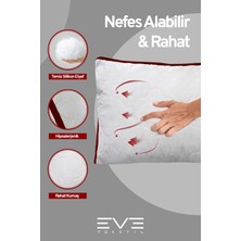 2 Adet Klimax Bordo Serisi Kılıflı Fermuarlı Klimali Antialerjik Silikon Nano Elyaf Yastık 50 x 70 cm